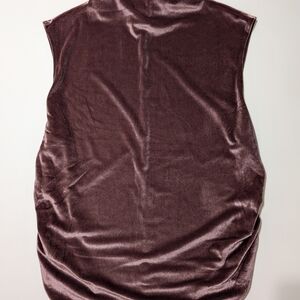 A New Day Red Ruched Sleeveless Tank Top